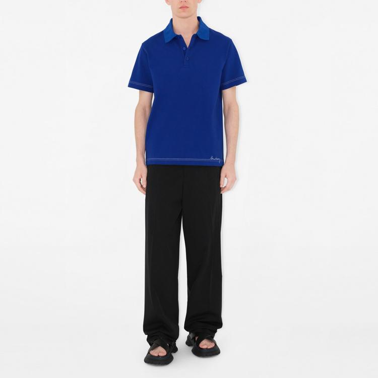 Burberry logo-embroidered polo shirt 80904911