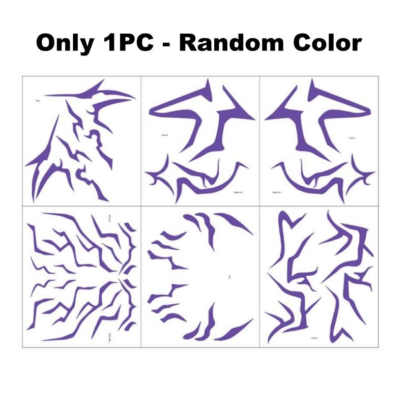 

Kpop Demon Cosplay Hunters Tattoo Stickers Kpop Rumi Face Prop Body Art Temporary Sticker Halloween Cosplay Accessoeies