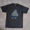 Vintage Polar Bear Black Graphic Tee Unisex Cotton Retro Cool Gift