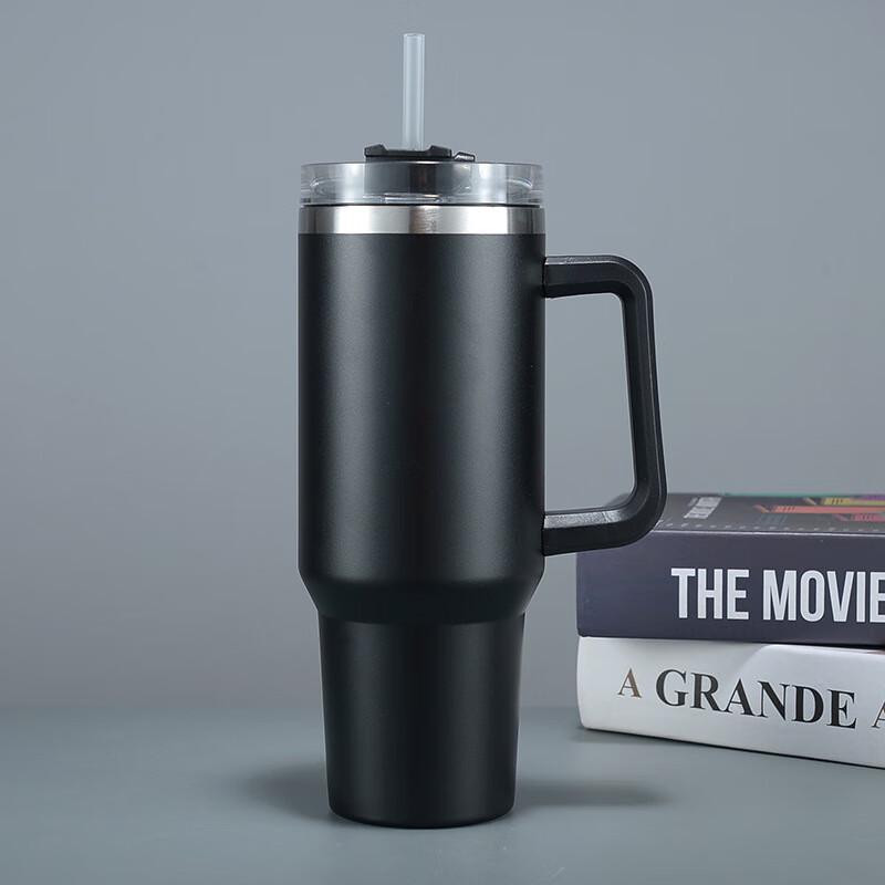 

MRSIKEY 304 Stainless Steel Insulated Tumbler with Straw and Handle