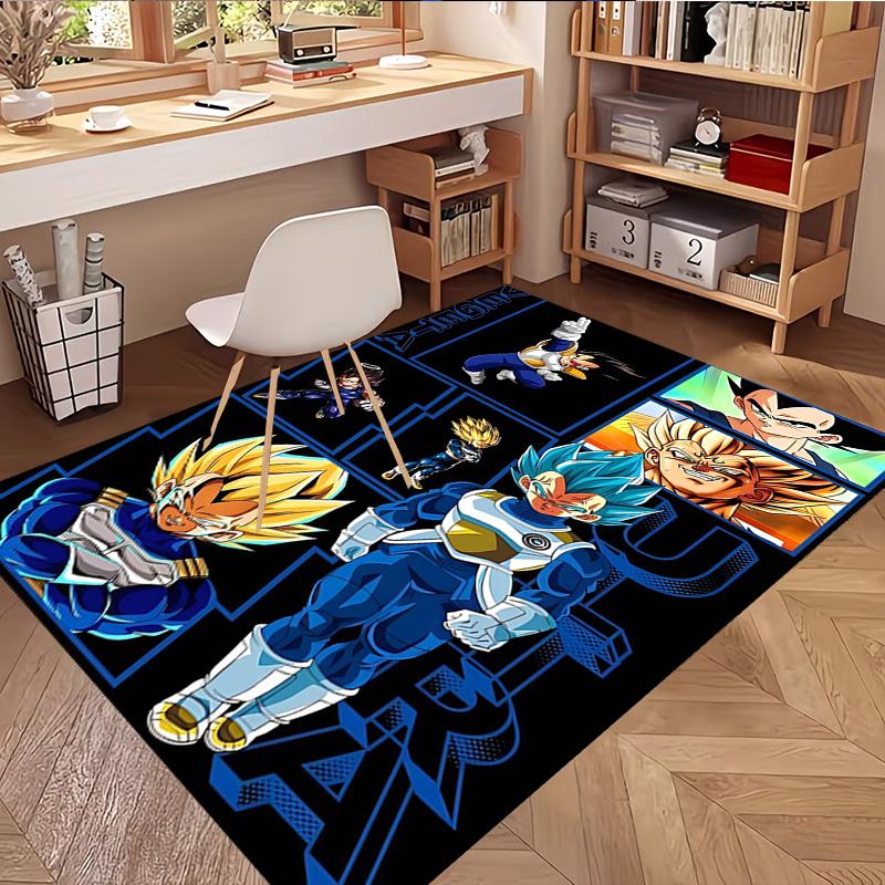 DRAGON BALL Print Rug, Washable Floor Carpet, For Entryway Dorm Laundry Room Office Study, Home Decor Birthday Christmas Gift