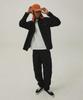 MAGOODGAN Chino 4306 Corduroy Double-Pleat Balloon Fit Black Pants