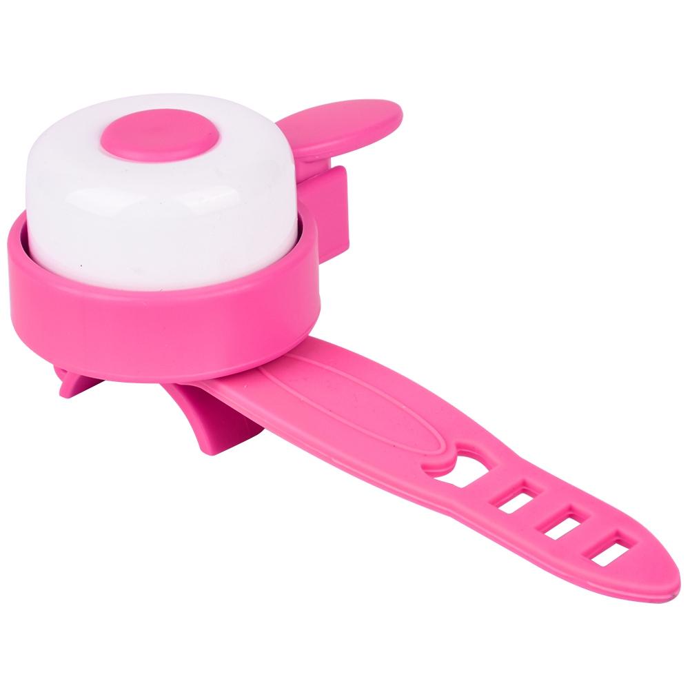 Children Kids Cycling Handlebar Loud Sound Ring Bell & Tassels for Bike Bicycle Pink   Pink