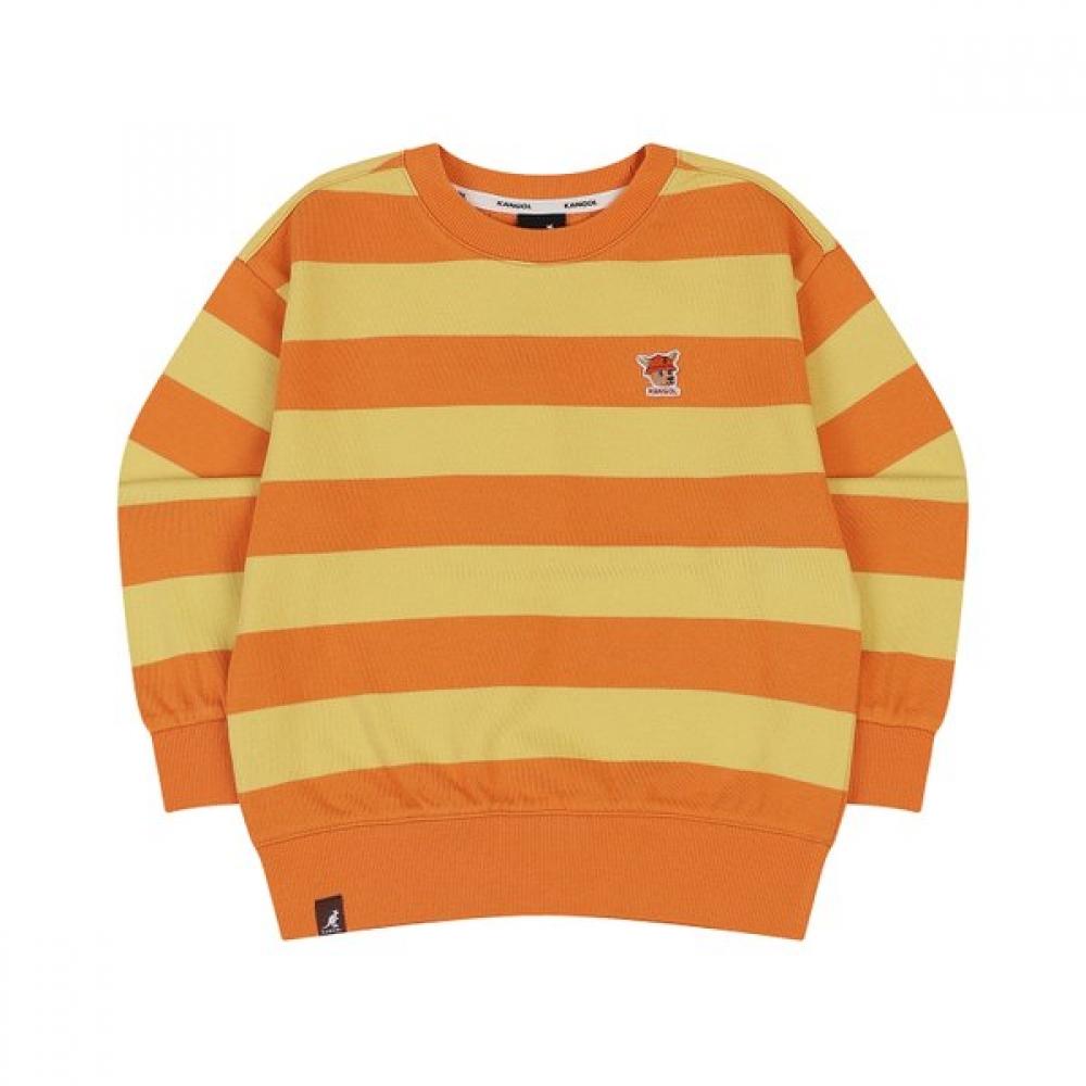 

Kangol Kids Sweatshirt Lou Symbol Border Stripe Rc 0002 Orange oranges/100