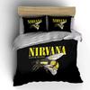 Nirvana Love Buzz Stampa Ape Set Biancheria da Letto Copripiumino Copripiumino Federe  (1*Copripiumino 2*Federe, senza piumino)