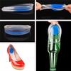 Men Women Blue Silicon Gel Heel Cushion Insoles Soles Relieve Foot Pain Protectors Spur Support Shoe Pad High Heel Inserts
