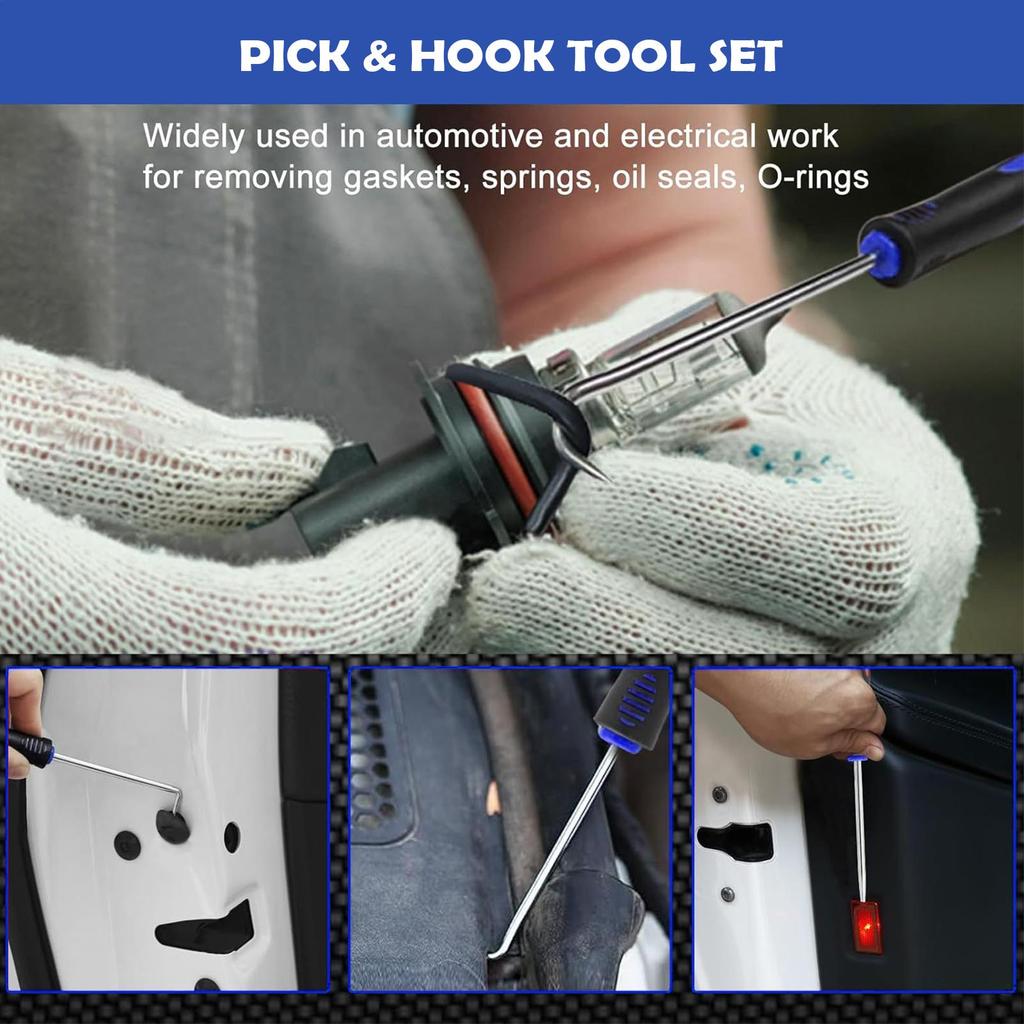 Pick Tool Set 10-Piece Maintenance Pick Tools Kit Maintenance Hook Kit for Automotive Mechanic Workshop Home Outdoor Industry
