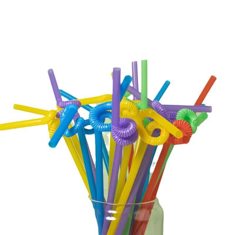 Individually Wrapped Disposable Food-Grade Long Straws