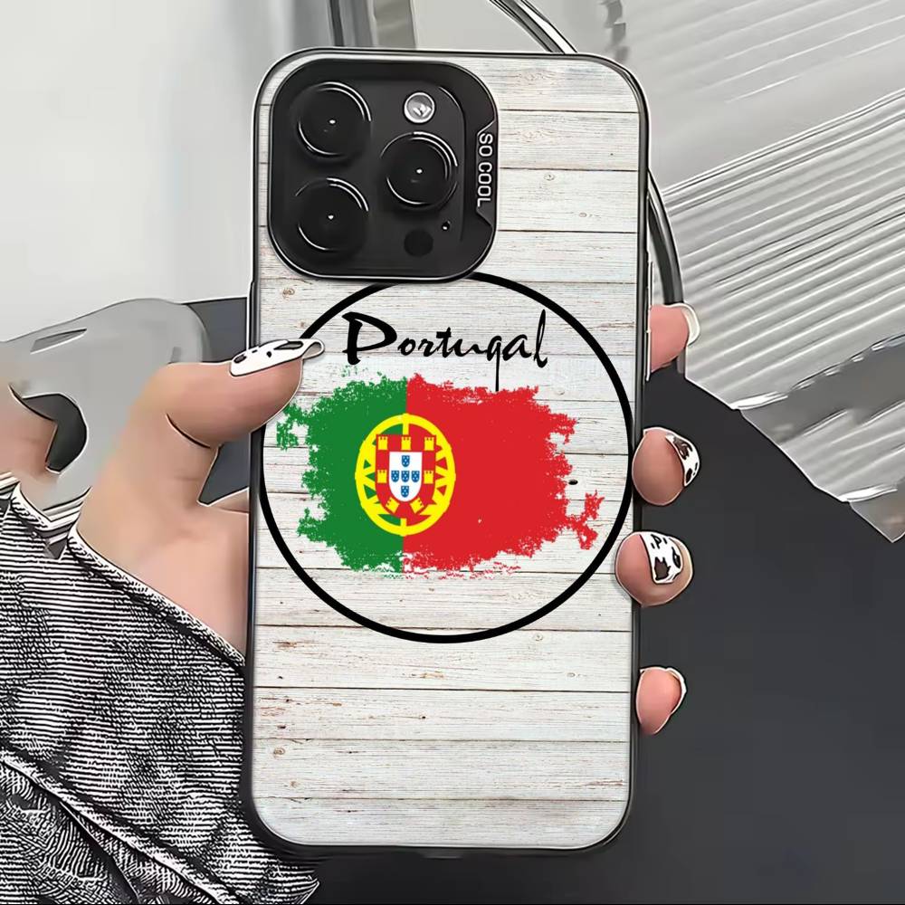 

Футбольные матчи Чехол для телефона с флагом Португалии Для iPhone 17,16,15,14,13,12,11 Plus,Pro Max,XS,Цветная Посеребренная Внутренняя Крышка iPhone16Pro