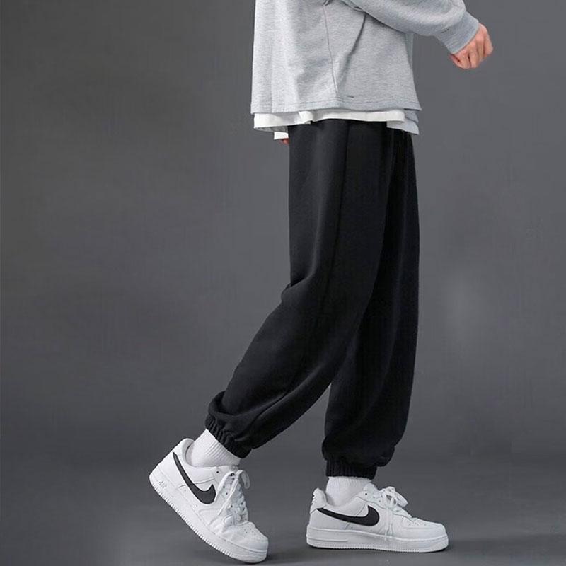 Li Ning Loose Fit Straight Leg Comfortable Casual Pants Men bottoms Black AKLTD61-1