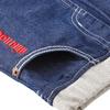 Skirt Denim Hickory Logo Simple Girls Baby Kids Clothing S Indigo Blue [MIKI HOUSE] Children's 10-1711-494 (100-110cm)