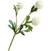 Realistic Dew Lotus Silk Flower Artificial Floral Arrangement for Home Office Wedding with Adjustable Wire 43cm