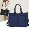 Japanese Minimalist Large-Capacity Crossbody Canvas Backpack & Versatile Tote Handbag.