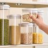 Yousheng Airtight Food Storage Container Clear Plastic Container with Flip-Top Lids for Kitchen Pantry Organization Dry Food Storage Jar for Sugar
