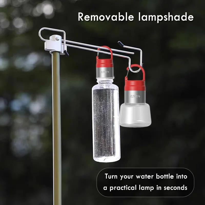 LED Bottle Light Camping Lantern, USB Rechargeable Flowing Light Bottle Lamp, Portable Handheld Hanging Outdoor Multi-Use Light