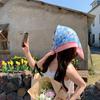 Women's Summer Floral Cotton & Linen Scarf - Breathable Fashion Headband & Neckerchief