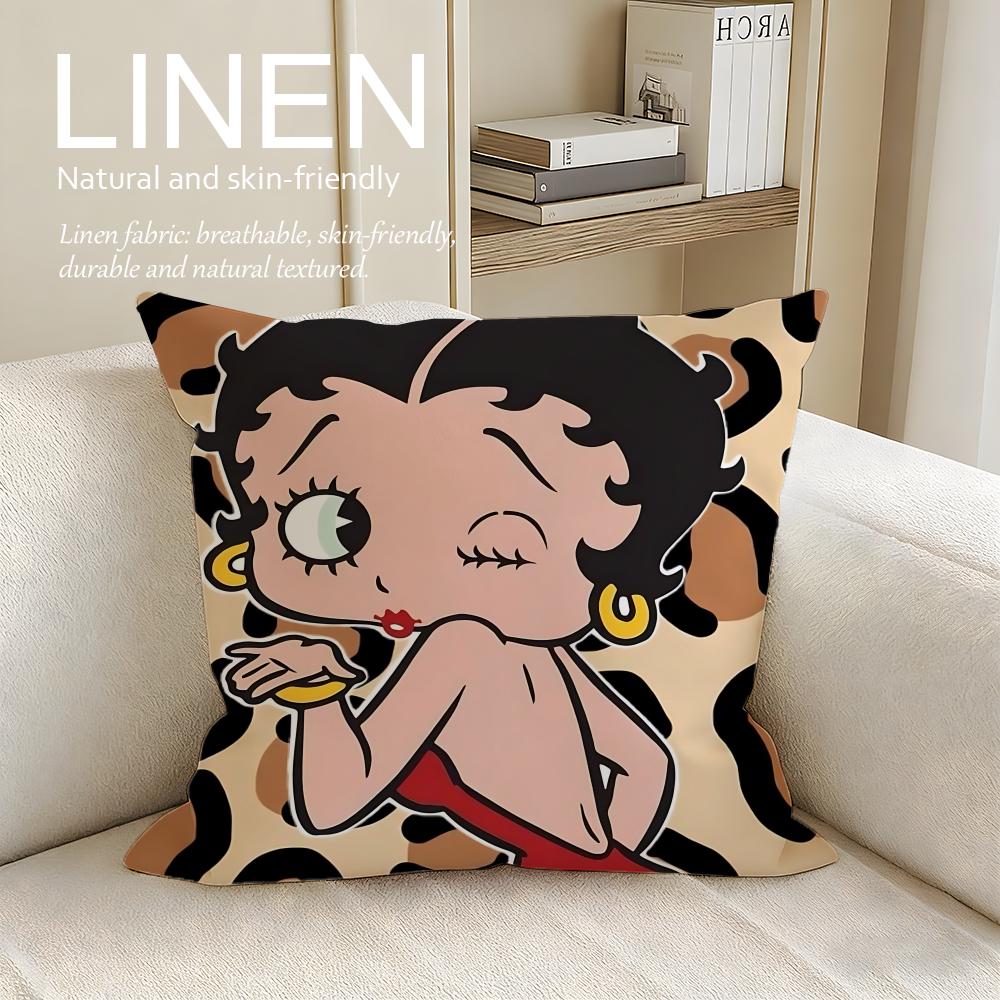 Classic Betty Boop Cushion Cover Pillowcase Set Pcs x x Breathable Washable Sofa Cushion Cover