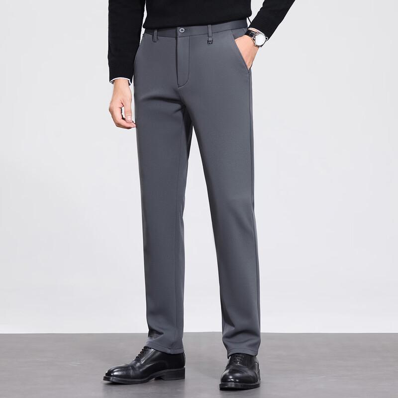 Pierre Cardin Men's Thick Warm Business Casual Trousers