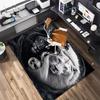 1PC Lion Pattern Printed Carpet Rug for Living Room Bedroom Home Sofa Decoration,Non-slip Floor Mat Floor Mat