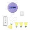 8pcs Height Adjustable Badminton Rebound Trainer Snap Button Badminton Training Aid  Home Practice