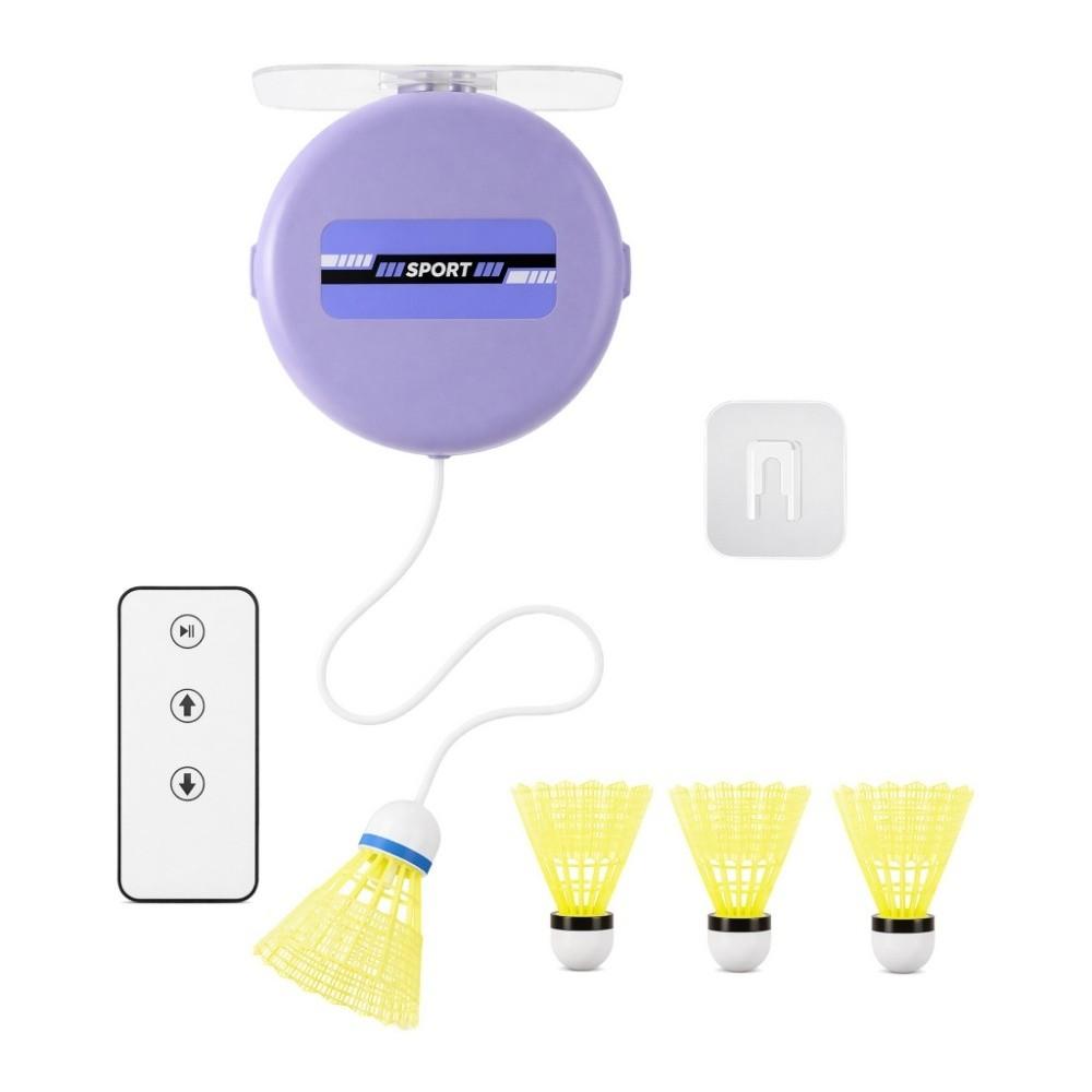 8pcs Height Adjustable Badminton Rebound Trainer Snap Button Badminton Training Aid  Home Practice