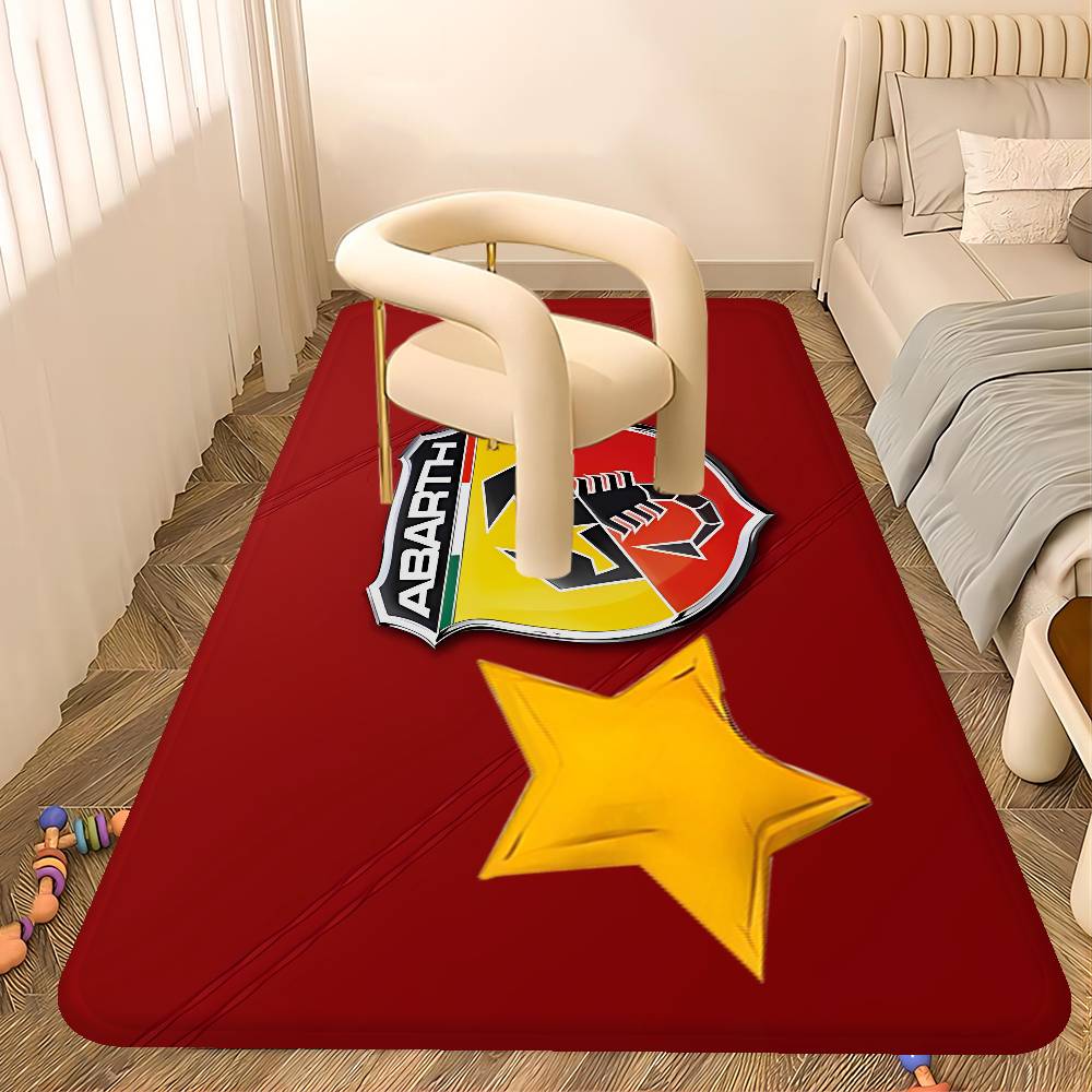 A-Abarth Bathroom Mat Kids Room Bedroom Decoration Balcony Anti-Slip Doormat Living Room Welcome Rug