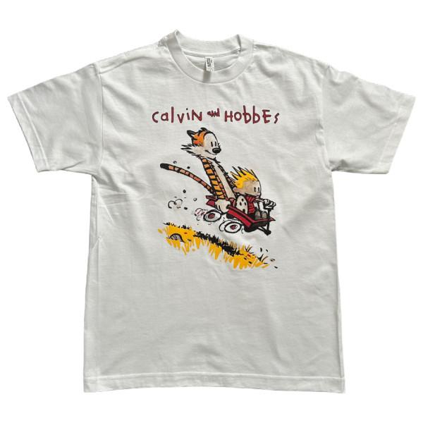 Calvin and Hobbes Retro Funny Cartoon Unisex T-shirt S-5XL L