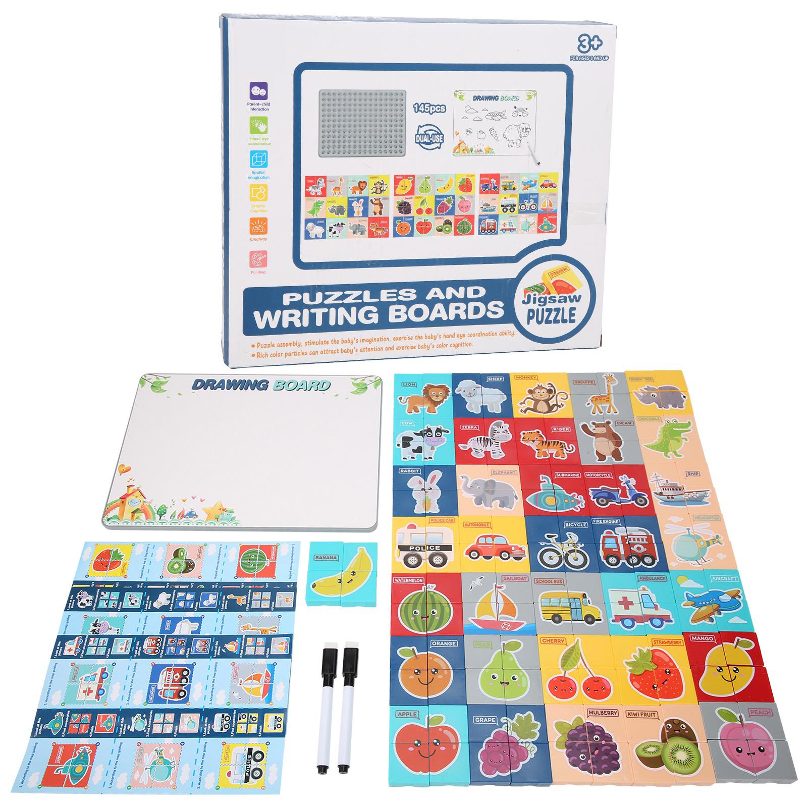 Kids Jigsaw Puzzle ParentChild Interaction Painting Board Educational Building Block Toy