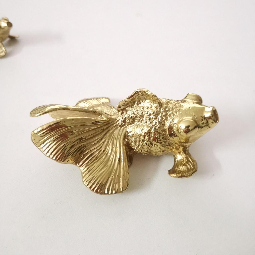 Brass Goldfish Cabinet Handle for Doors, Drawers, and Wardrobes