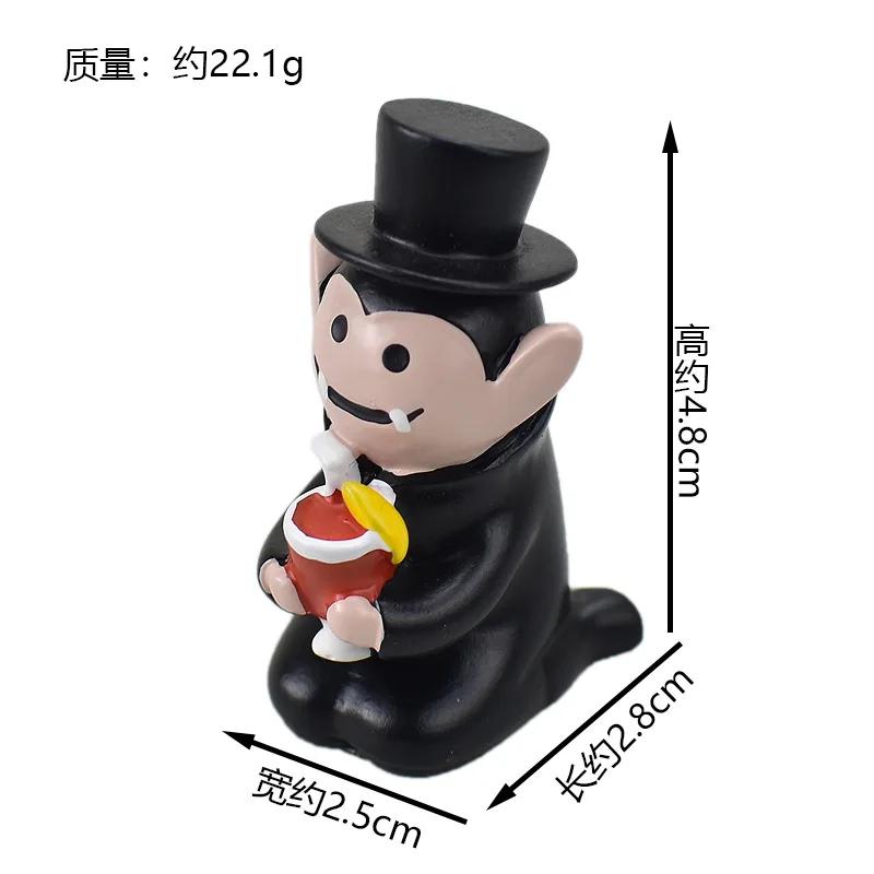 New!Japan Zakka 2025 Halloween Japan Decor Bookshelf Decoration Collectible Home Decor Resin Craft Ornaments Scene Decoration