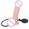 Riesiger aufblasbarer Dildo mit Saugnapf, Analplug, realistische Penispumpe, großer Analplug, vaginale Stimulation, Sexspielzeug für Frauen