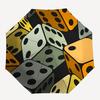 1pc Dice Pattern Automatic Open/Close Umbrella, Umbrella with cartoon Design, Portable Compact Umbrella for Men & Women, Good Holiday Gift y