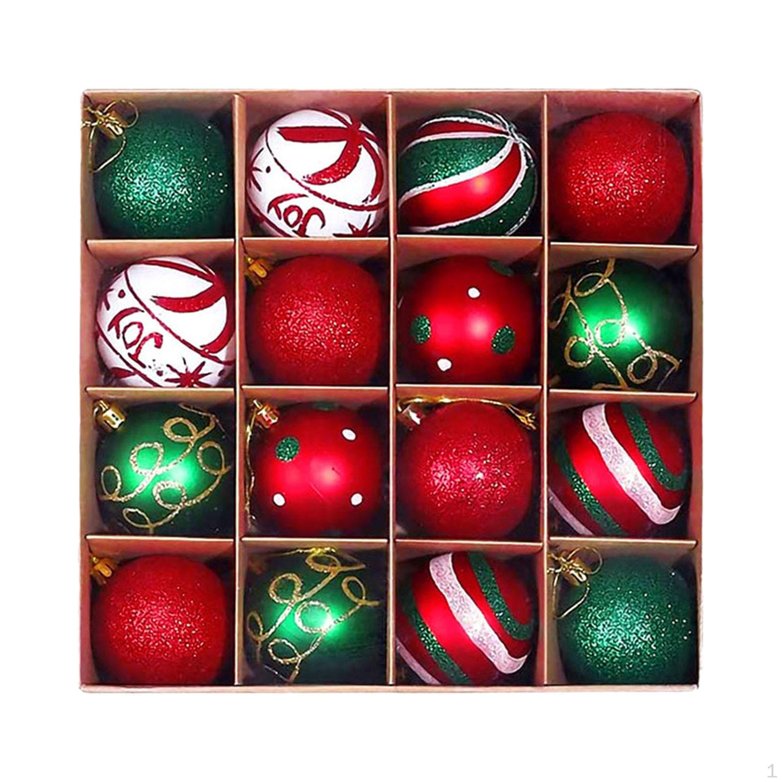 16 Christmas Balls, Hanging Decorations for Home Style A
