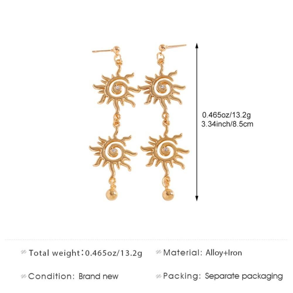 Boho Retro Color Gold Sun Totem Long Tassel Dangle Earrings Necklace Bracelets Waist Chain Set for Women Vacation Jewelry Sets