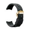 Curved arc-shaped fluororubber Watch strap for original OMEGA X Swatch X Blancpain Scuba Fifty Fathoms MoonSwatch FKM watchband