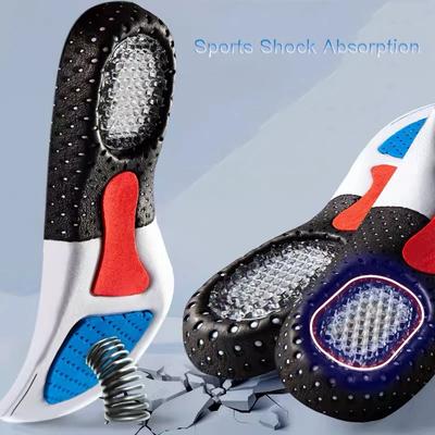 Orthopädische Einlegesohlen für Männer und Frauen, Memory Foam-Kissen, Gel-Einlegesohle, Silikon-Fußgewölbestützpolster, Sportschuhpolster, weiche Laufeinlage