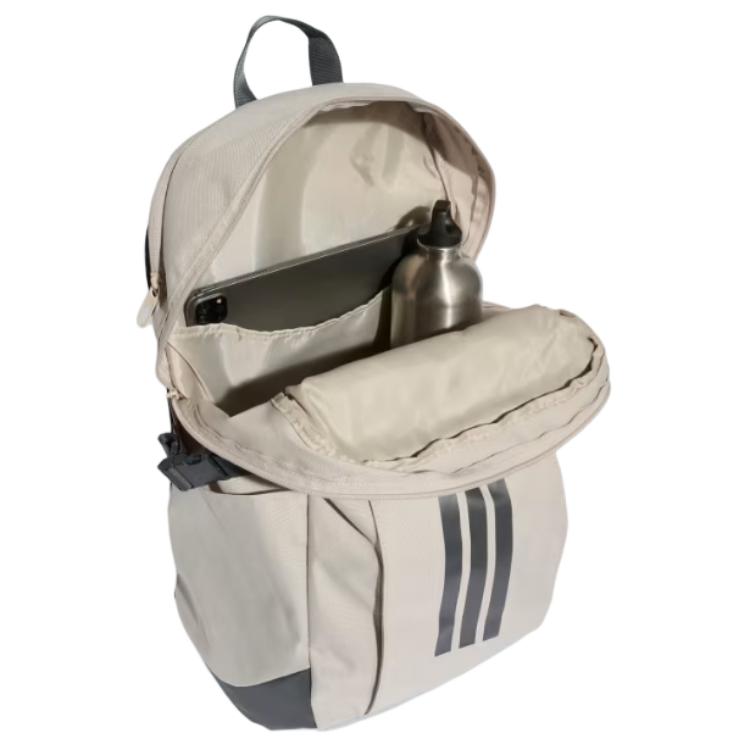 Adidas Power 26.5L Breathable Mesh Back Panel Design Backpack Unisex Backpack Beige KE3779