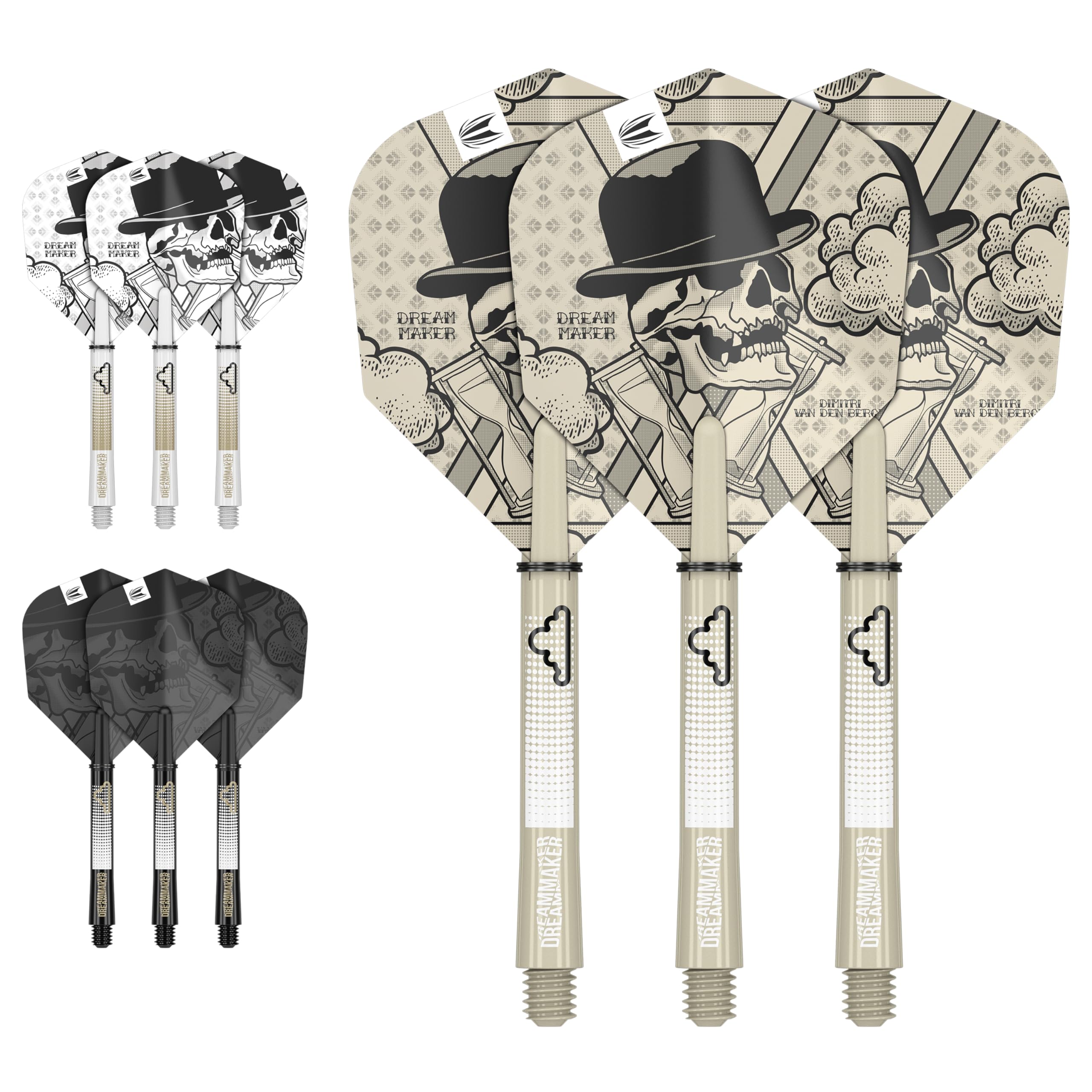 

Target Dimitri van den Bergh Model Ink Flight Shaft Kit Medium 3 Set 420012 &