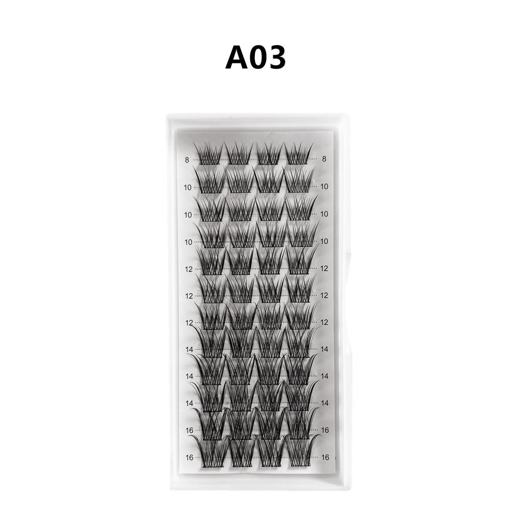 Natural Soft Self-Grafting Single-Cluster Segmented False Eyelashes Diy Eyelashes