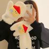 Thicken Neckerchief Wrap Cartoon Neck Warmer New Gloves  Winter