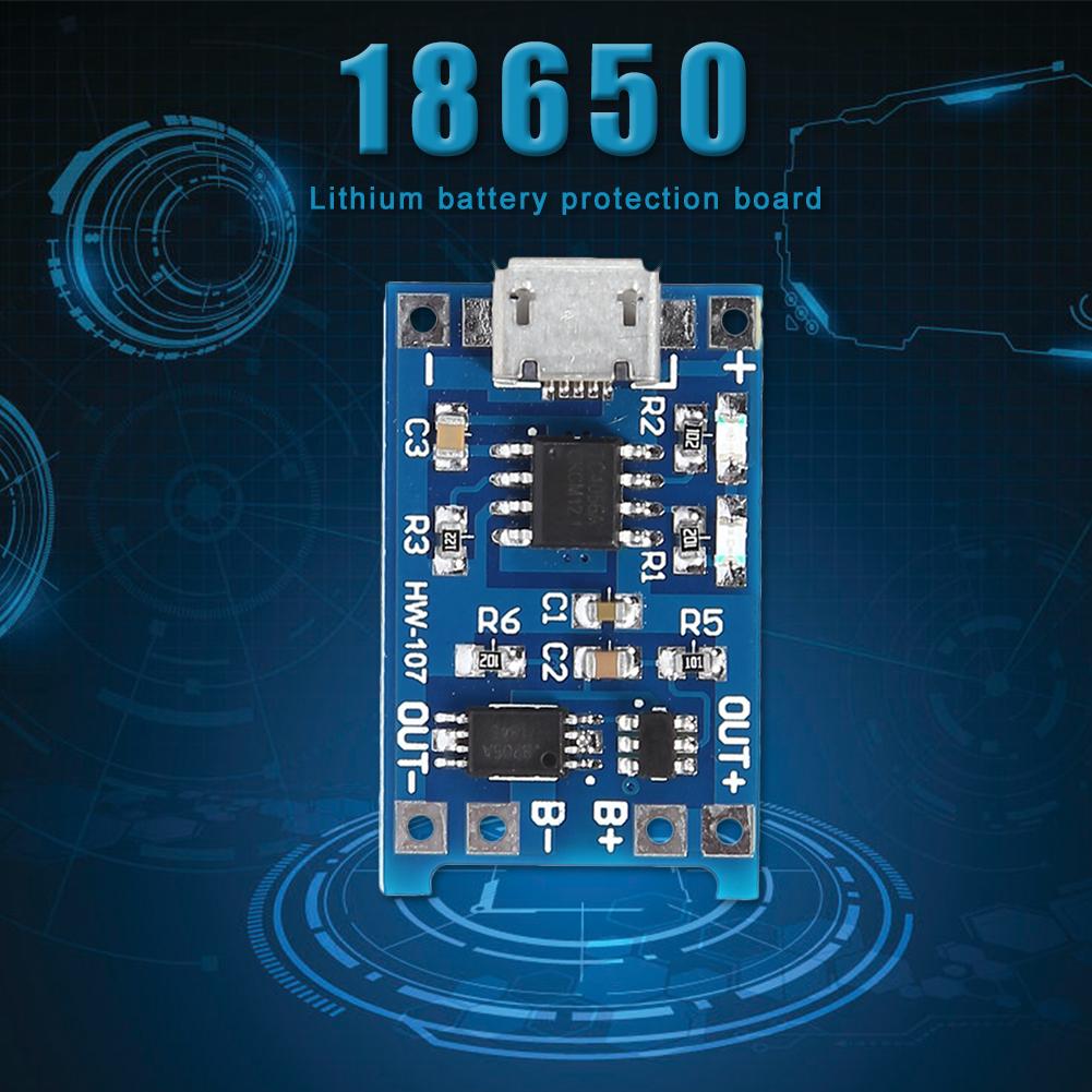 5/10PCS Type-C/Micro USB 5V 1A 18650 Lithium Battery Charger Module Charging Board with Protection Dual Functions