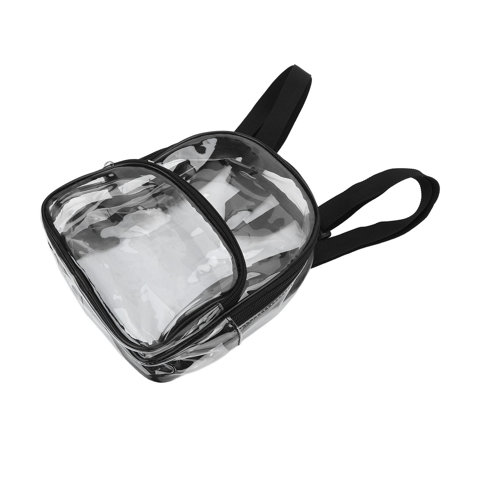 

Прозрачный рюкзак мини прозрачный водонепроницаемый 2-слойный для хранения на молнии ПВХ износостойкий