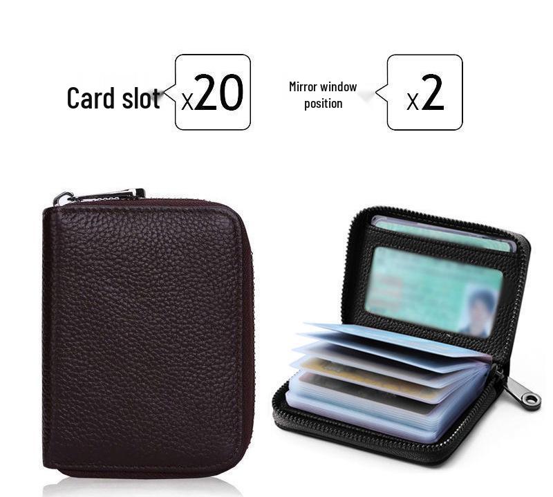 Herren High-End Anti-RFID Kartenhalter Geldbörse - Große Kapazität, Anti-Entmagnetisierung, Ultradünne Hülle für Ausweise & Karten, Kleiner Damenkartenhalter.