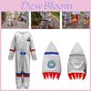 Bsrlons Children's Silver Astronaut Costume For Sports Games And Cosplay Space Suit With Pilot Outfit