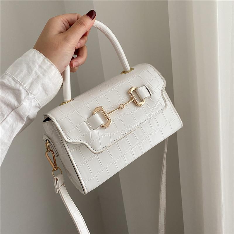 Chic Urban Simple Style Soft Leather Small Handbag For Women Trendy Shoulder Bag