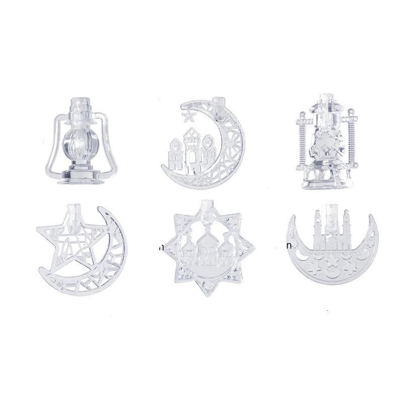 Eid al-Adha LED Moon Castle Lantern String: Middle Eastern Palace Lighting Decor
