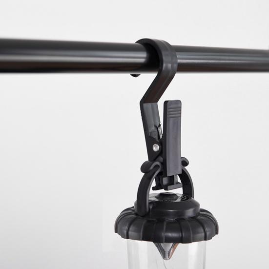 4 Pezzi Clip Gancio per Tenda da Campeggio Esterna, Gancio Robusto a Forma di S con Clip, Gancio Morsetto Portatile Leggero Multifunzione