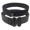 Ideamall Tactical Airsoft Belt, Military Belt, One-Touch Belt with Cobra Buckle, Black (L (140cm))