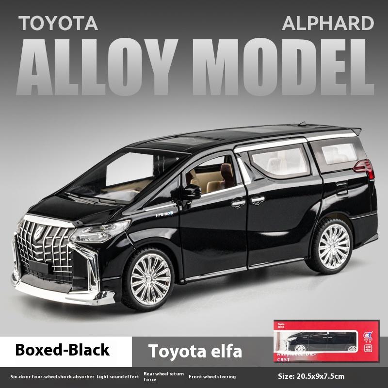 

Масштаб 1/24 TOYOTA Alphard Роскошный минивэн Металлический литой автомобиль Модель Звук и свет Игрушка Украшение для дома Имитация Транспортного средства Игрушки для детей чёрный