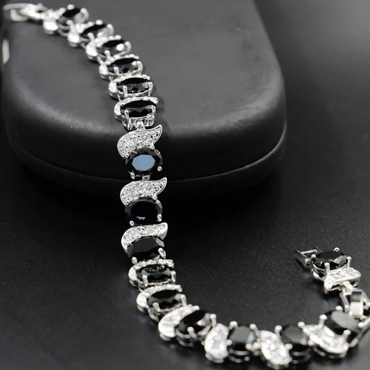 Bracelet Charm Élégant pour Femme Incrusté de Cristal Mode Bijoux de Fiançailles Mariage